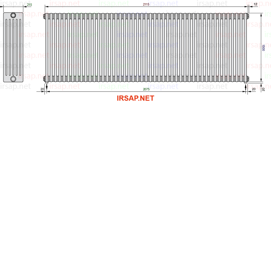 Радиатор IRSAP Tesi 61500/47 T16 CL 01